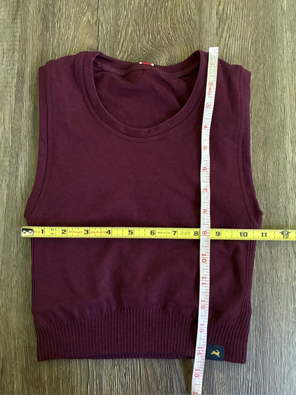 Tracksmith Fells Merino Wool Blend Crop Top - Picture 8 of 8